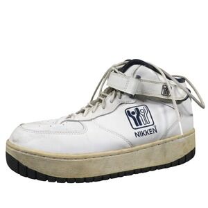 Nikken CardioStrides Men 9.5 White Leather Training Sneakers Weighted Walking